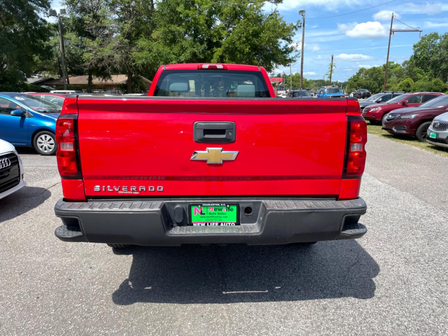 2016 RED CHEVROLET SILVERADO 1500 WORK TRUCK (1GCNCNEH4GZ) with an 4.3L engine, Automatic transmission, located at 5103 Dorchester Rd., Charleston, SC, 29418-5607, (843) 767-1122, 36.245171, -115.228050 - Local Trade-in with Easy Clean Vinyl Interior, Cold A/C, AM/FM Stereo, Power Locks, Bed Liner. Certified One Owner!! Located at New Life Auto Sales! 2023 WINNER for Post & Courier's Charleston's Choice Pre-owned Car Dealer AND 2018-2024 Top 5 Finalist for Charleston City Paper's BEST PLACE TO BUY - Photo#6